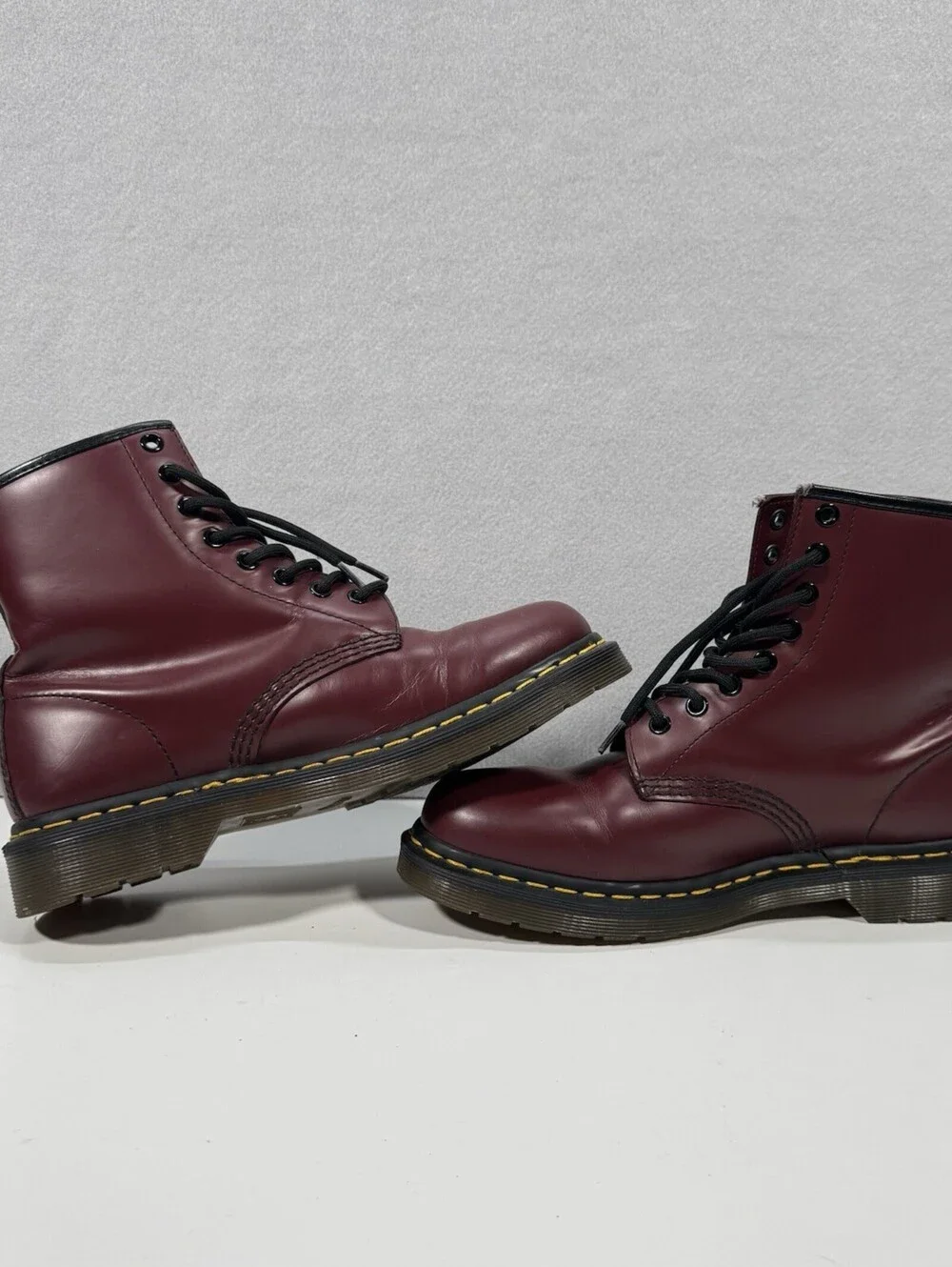 Doc Marten's Red Men's High Top Laced Leather Boots 7